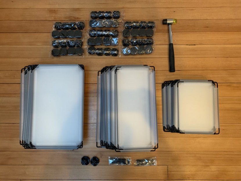 out of the box, there are a lot of pieces to keep track of with the...