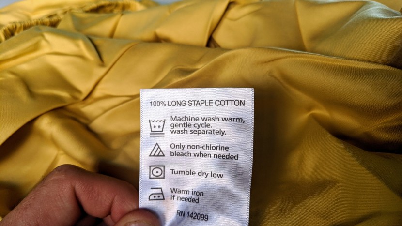 cotton sheets are a little more forgivable when it comes to washing...