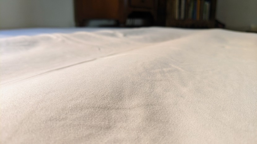 but post-ironing, the ntbay sheets will look almost crisp laid...