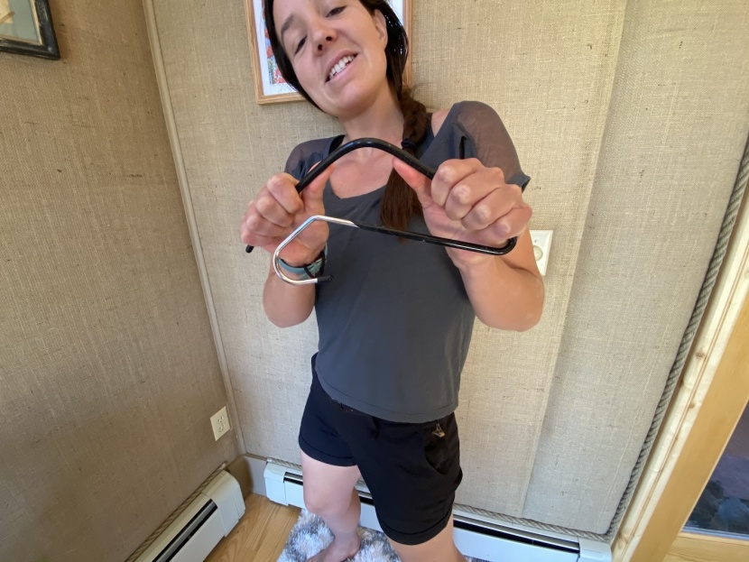 ross tries to bend these babies out of shape. luckily, the heavy...