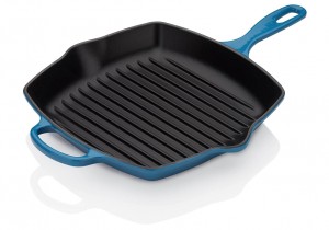 Nutrichef Cast Iron Square Skillet Grill Pan