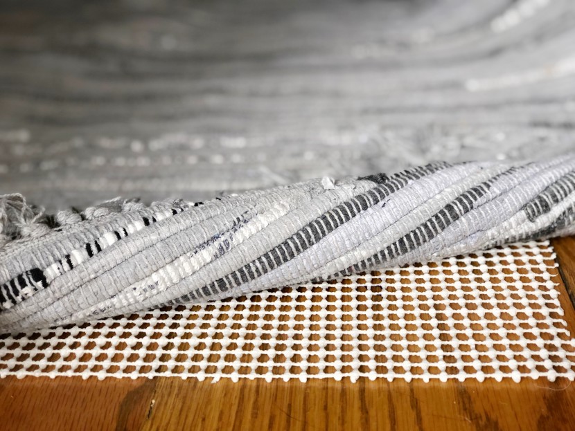 rug pad - minimal designs like this one conserve the natural feel of your rug.