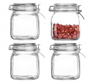 Super Wide Mouth Glass Storage Jar with Airtight Lids, 1 Gallon Large Mason  Jars