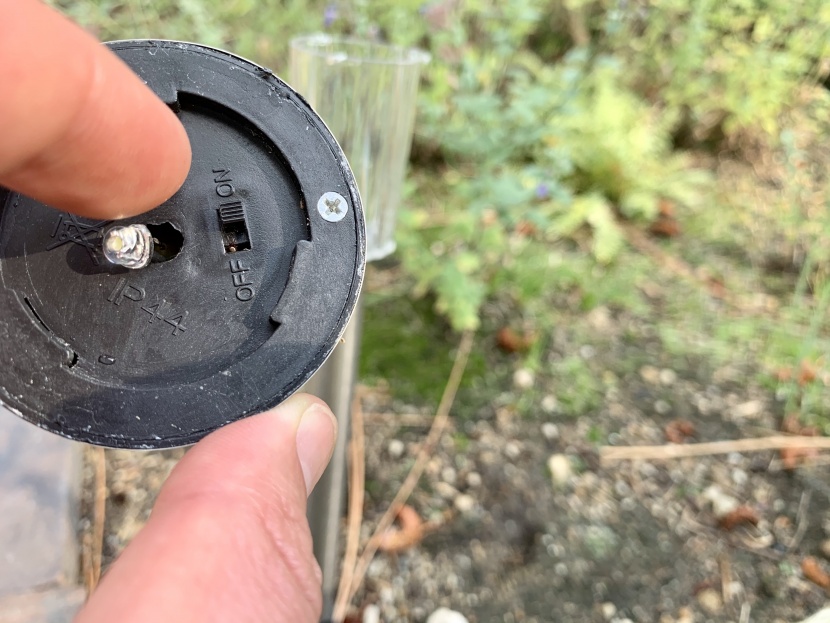 outdoor solar lights - the sunnest on/off switch is hidden below the cap to protect it from...