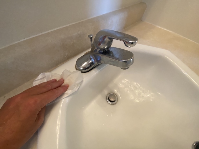 paper towels - not only did we use these paper towels for cleaning and polishing...