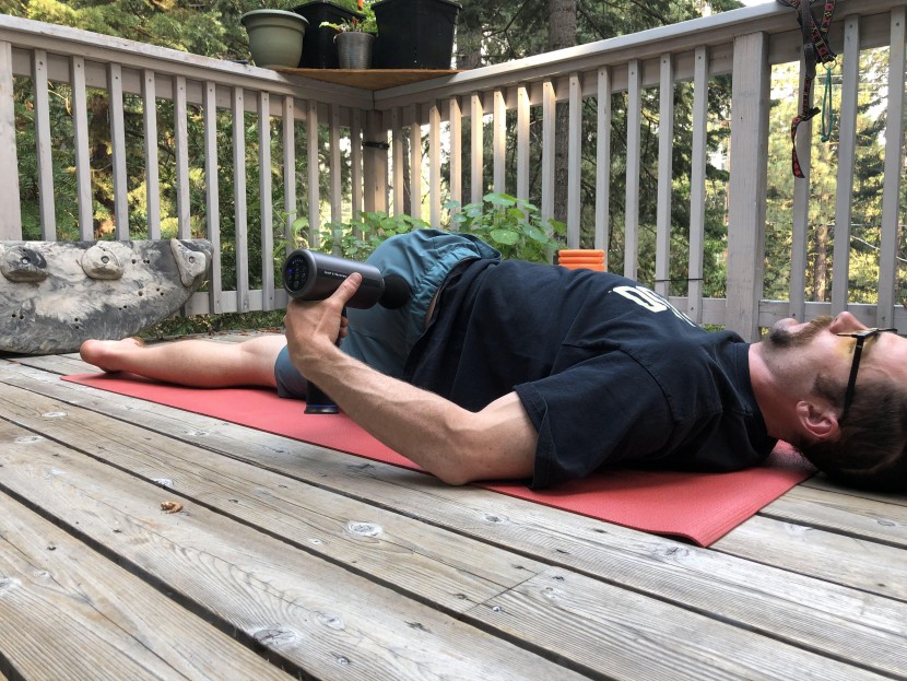 a gun-style percussive massager allows you to get deep into the...