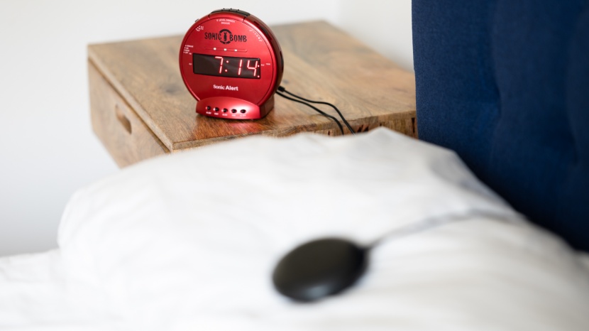 alarm clock - the sonic bomb offers a buzz instead of buzzers; this alarm will...