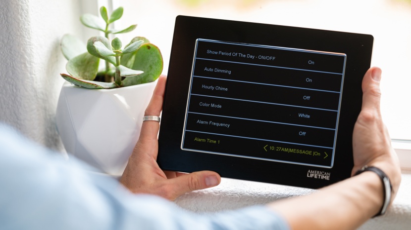 unlike most models, the american lifetime displays settings as you...