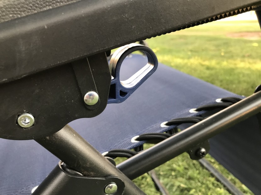 lawn chair - the reclining lockout on the caravan sports infinity chair was the...