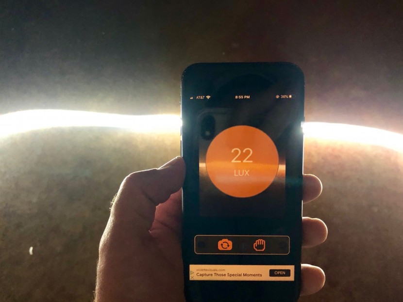 we used a light meter app to test all the products for both...