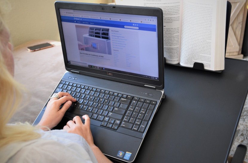 lap desk - the xl size that we tested has plenty of desktop space for a clunky...