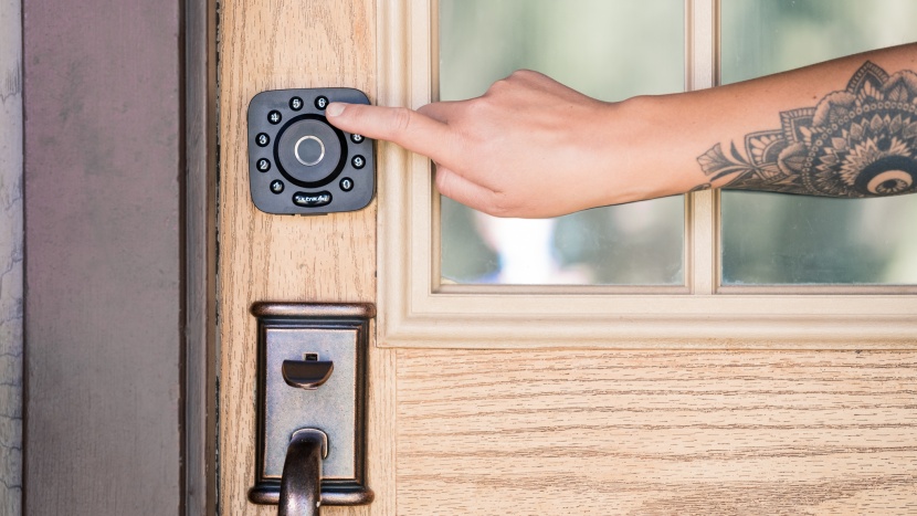 ultraloq u-bolt pro - the circular keypad allows for a sleeker design, but does take a...