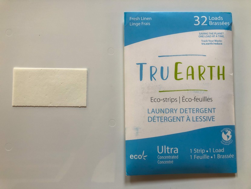 laundry pod - the cardboard sleeve is an innovative method to reduce general waste...