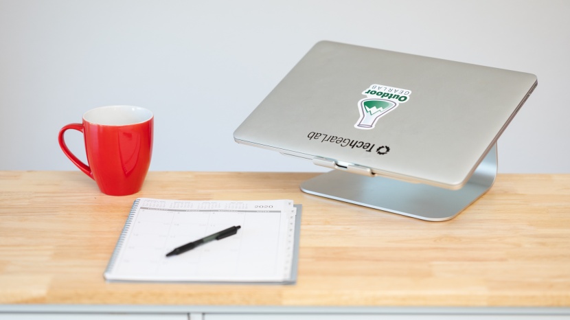 laptop stand - the raindesign mstand is a solid aluminum model that looks sleek and...