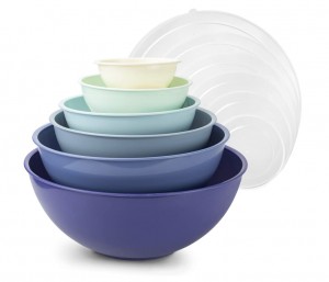 American Maid Multi-Color Plastic 8-Piece Mixing Bowl Set, 4 Bowls, 4 Lids  | BPA Free