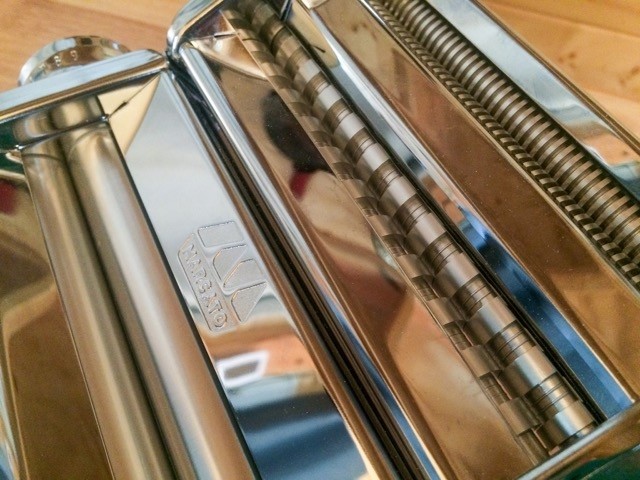 pasta maker - the pasta cutters on the marcato sliced through dough like butter.