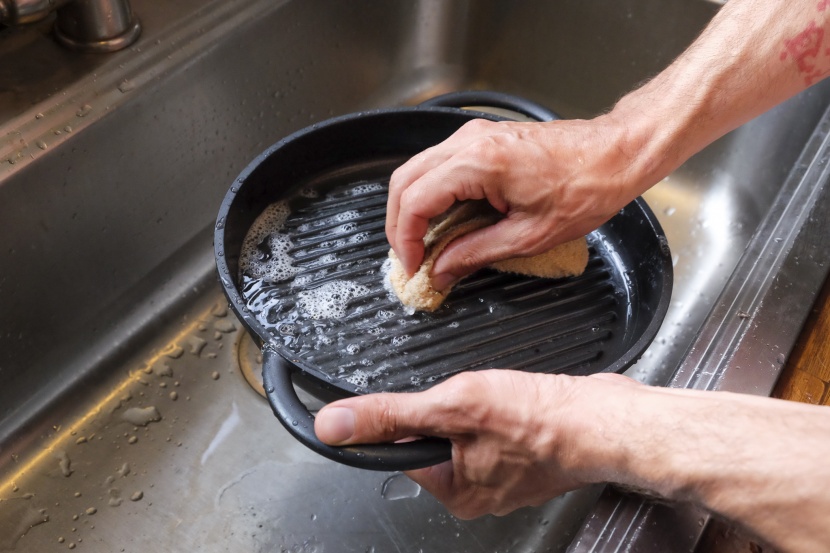 grill pan - the whatever pan is dishwasher-friendly and easy to clean by hand.