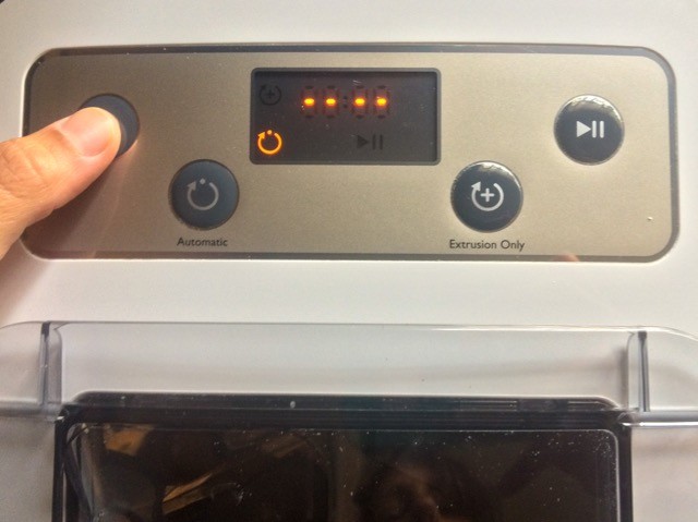 pasta maker - the control panel on the philips is easy to navigate.