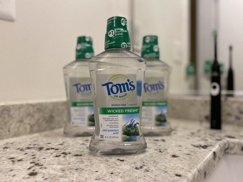 mouthwash - we found that this wash with natural ingredients left our breath...