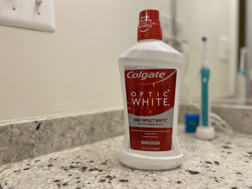 mouthwash - this foaming whitening wash has a distinctive taste that not...