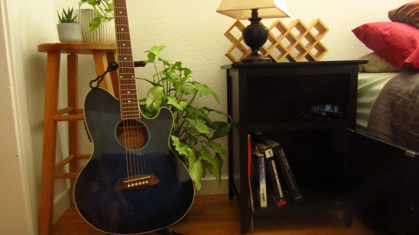 nightstand - this bedside table has lots of storage and a clean simple look.