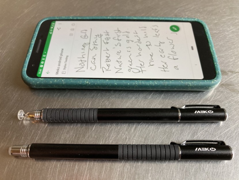 digital pen - the two-sided meko universal stylus gives you options, especially...