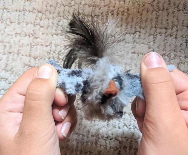 cat toys - the catnip bird is a durable little critter. it is pictured here...