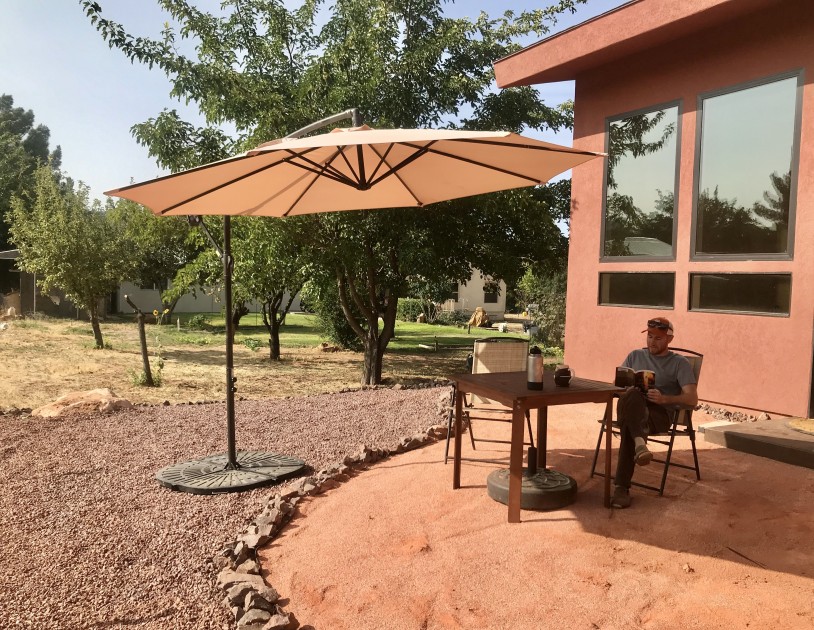patio umbrella - the bluu cantilever umbrella is our favorite offset style umbrella...