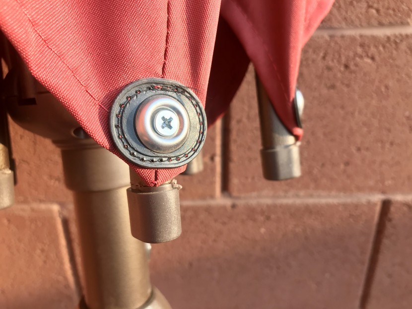 patio umbrella - the abba umbrella was the only one with a more durable attachment...