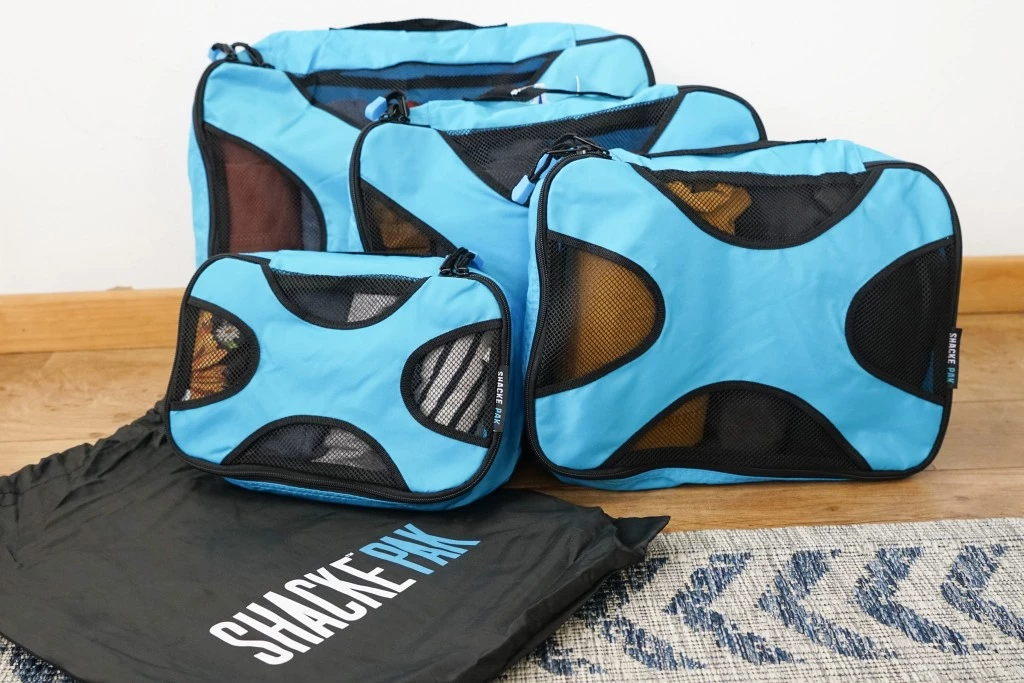 packing cubes - the shacke pak set is sturdy for a low price.