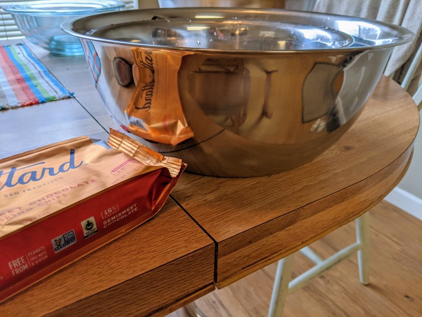 mixing bowl - the flat-based sagler set was suprisingly stable and very versatile.