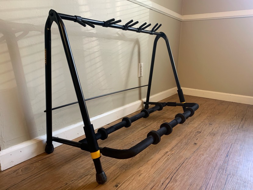 guitar stand - the hercules guitar rack is ideal for the multi instrument owning...