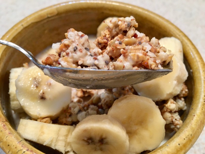 flatware set - a nice deep spoonbowl helps to pick up granola.