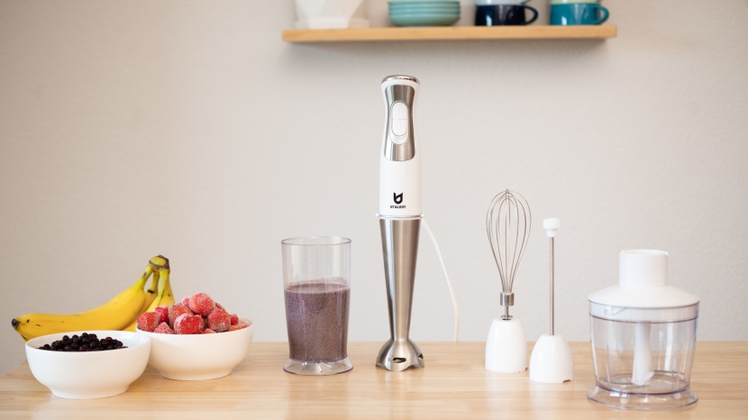 hand blender - the utalent includes an array of attachments including a hand blender.