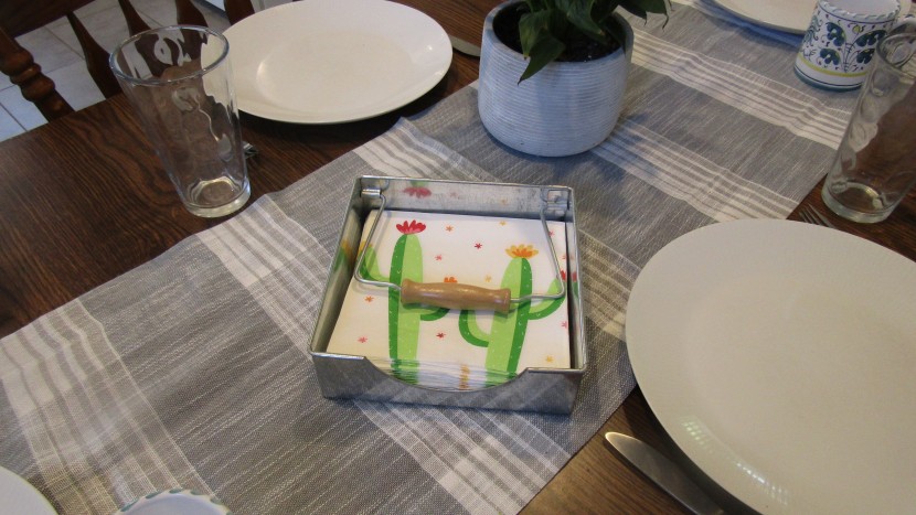 napkin holder - the saratoga home farmhouse napkin dispenser has a napkin weight to...