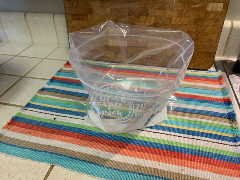 food storage bags - the green &#039;n&#039; pack ready to be loaded up.