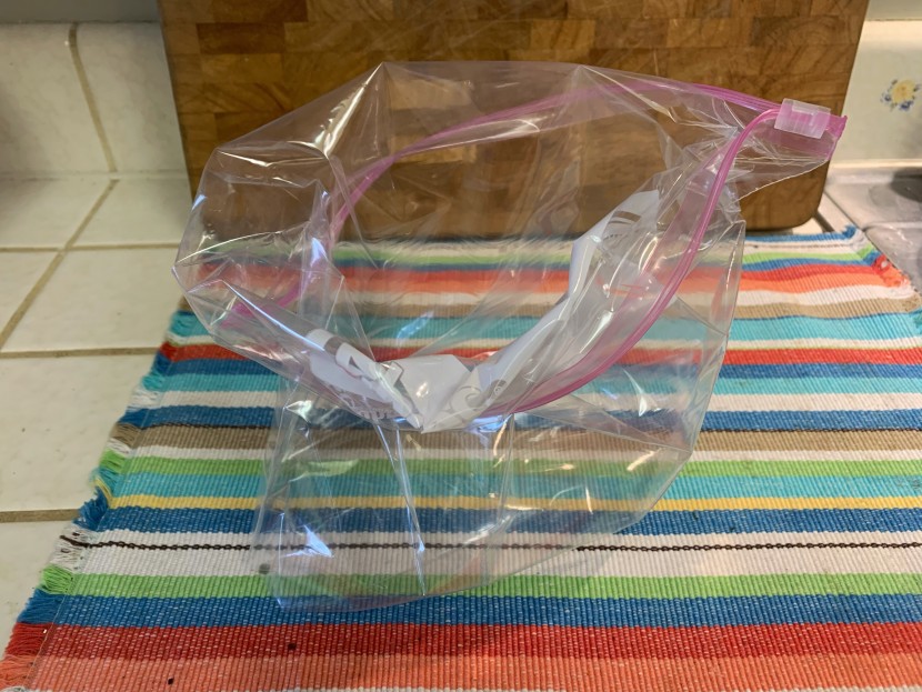 food storage bags - the highly stable ziploc slider freezer bag.