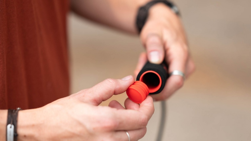 jump rope - the fitness factor has hollow handles and removable plugs for...