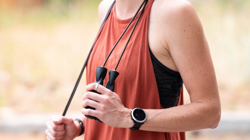 jump rope - an adjustable jump rope with comfortable handles.