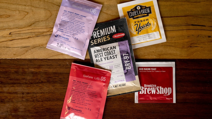 home brewing kit - some yeast in the recipe kits came from name brand yeast producers...
