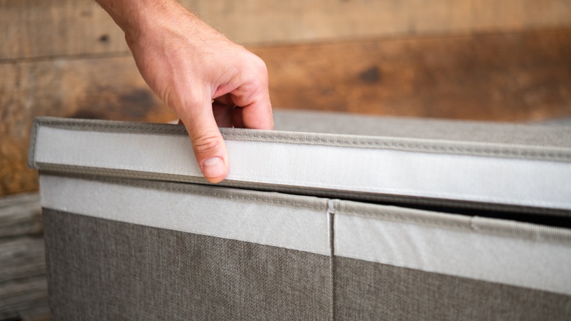 laundry hamper - lidded models offer users the option to remove them if they are...