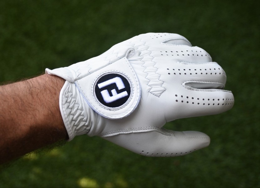 golf glove - the footjoy pure touch has high-end materials and plenty of elastic...