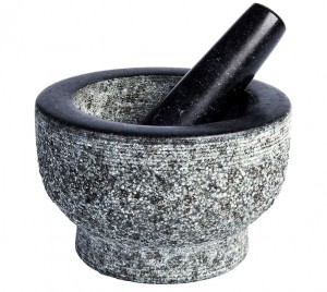 Nutrichef 6'' Original Mortar And Pestle Set - Heavy Duty Unpolished Granite,  2 Cups Capacity : Target