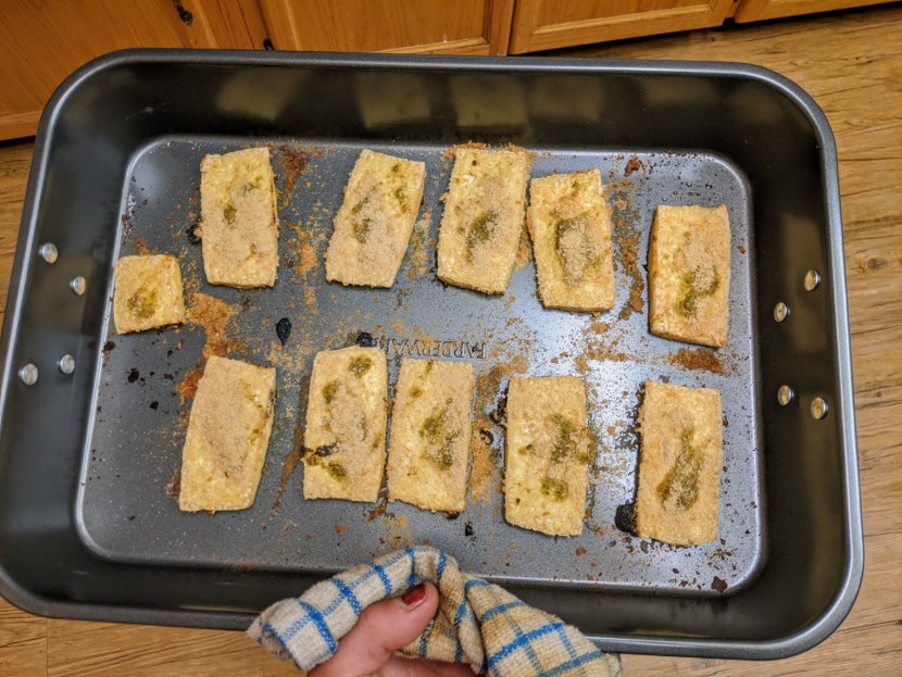 roasting pan - we liked the small size of the faberware for simple weeknight meals.