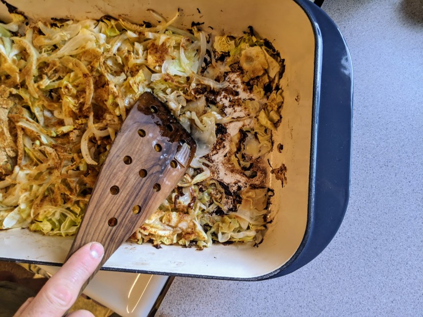 roasting pan - the cuisinart cast iron kept cooking, even when it was removed from...