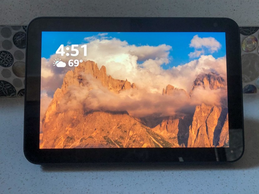 digital picture frame - the echo show offers excellent color quality and accuracy.