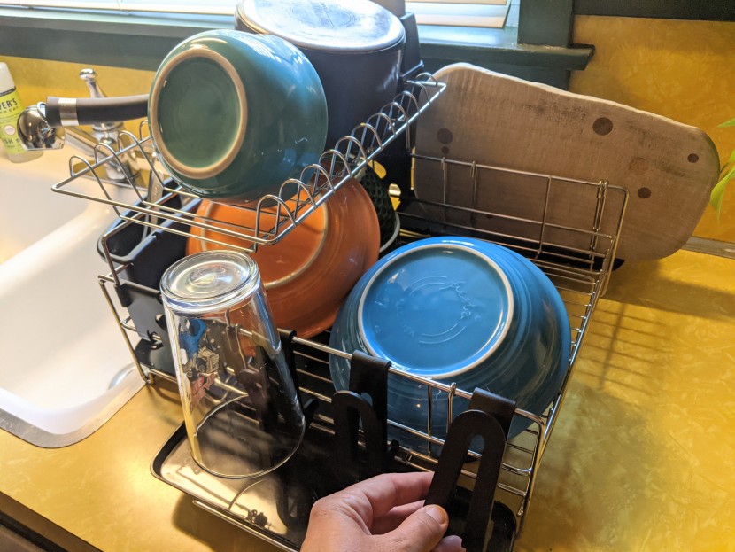 dish rack - the three separate cup holder attachments are one of the...