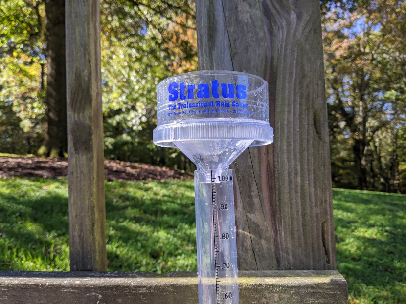 to measure the rain using the straus, simply pour the water from the...