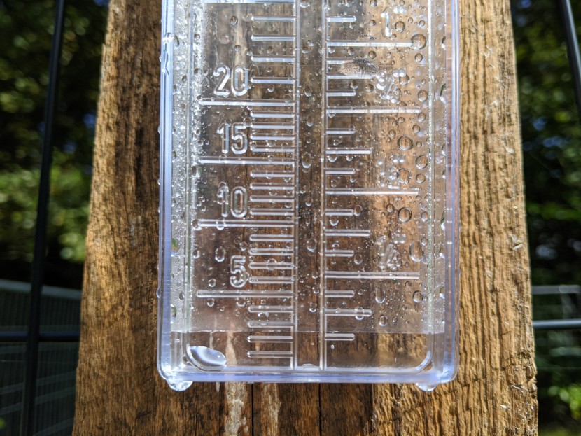 rain gauge - the outdoorhome gauge is made of thick hardy plastic with raised...