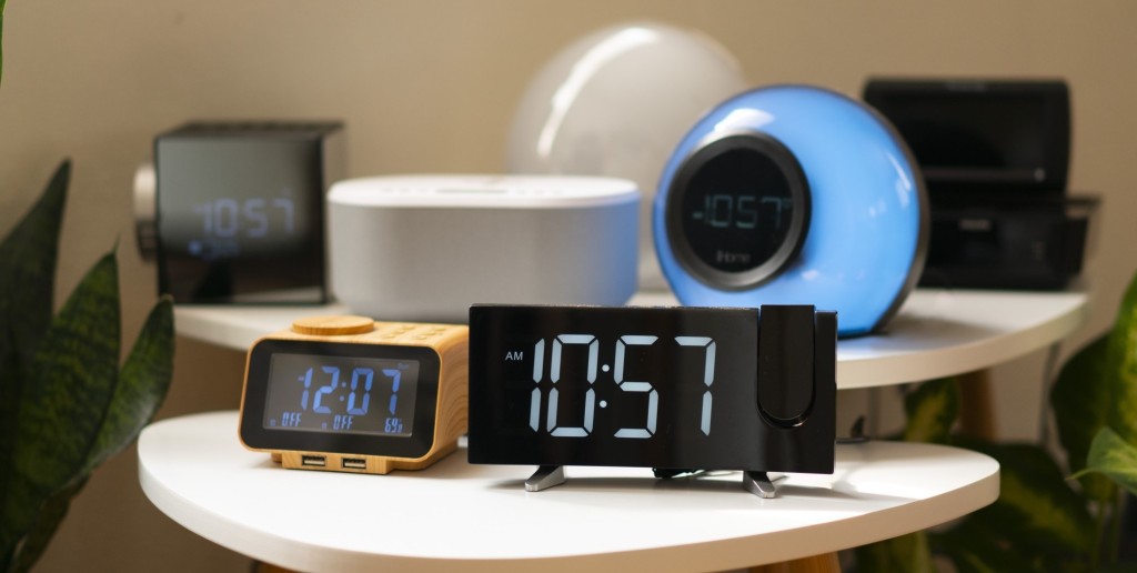 Electronic Table Clocks Bedside Clock Digital Alarm Clock LED Mirror  Display